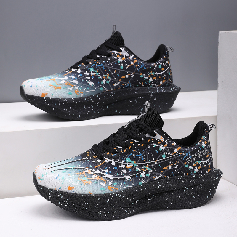 Running Shoe Carbon - รองเท้าวิ่งมาราธอนสำหรับผู้ชาย รองเท้ากีฬาคาร์บอนบอร์ด ระบายอากาศได้ดี น้ำหนักเบา ผู้หญิงใส่สบาย รองเท้ากีฬาป้องกันการลื่นไถล