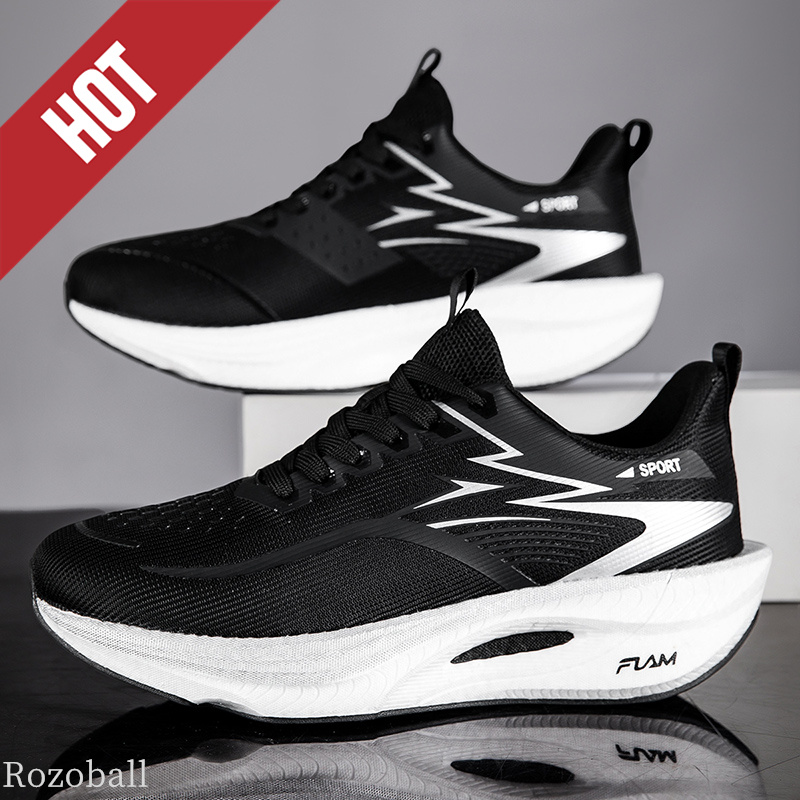 Running Shoe Carbon - รองเท้าวิ่งคาร์บอนบอร์ด แอร์คุชชั่น มาราธอน ผู้ชาย กีฬา ระบายอากาศได้