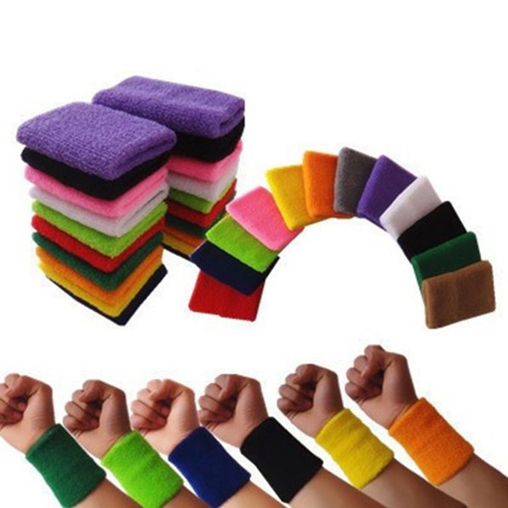 1/2Pcs Unisex สายรัดข้อมือกีฬา - Sweat Band Wrist บทวิจารณ์และราคา