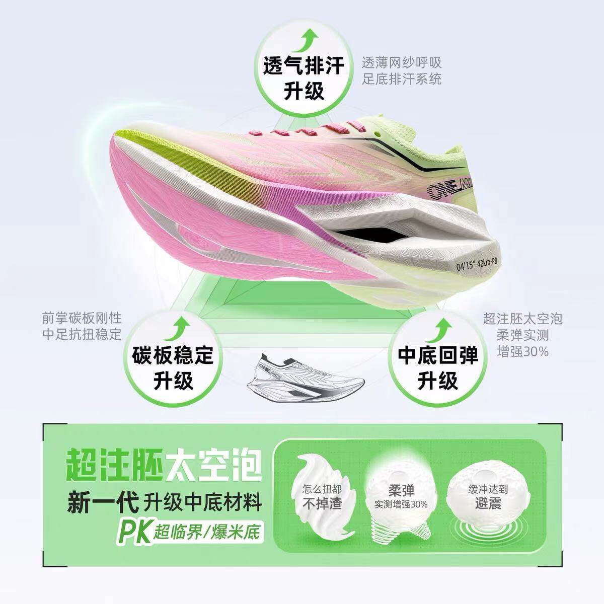รองเท้าวิ่งมาราธอนสำหรับผู้หญิ - Running Shoe Carbon บทวิจารณ์และราคา